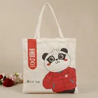 Fashion durable reuse eco friendly cotton canvas handle shopping bag