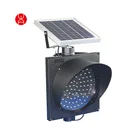 Yellow Solar energy flashing safety road light