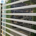 Automatic Clear Transparent Polycarbonate roller shutter door for commercial shop