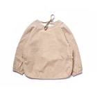 Factory sale less MOQ Cute Long Sleeve Children Kids Feeding Eating Smock Bib