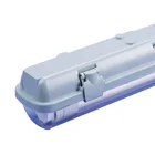 ABS fireproof IP65 2*18w T8 Tube Waterproof Fixture SMD Purification lamp Tri proof Lighting