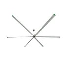 Commercial brushless hvls roof fan with with six blades