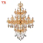 New Modern Led Crystal Light Chandelier Lighting Gold Candle Pendant Lamp