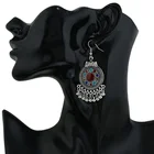 Fashion National Style Jewelry Colorful Round Shaped Women & Girls Zink Alloy Beads Tassel Earring