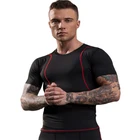 Custom Sports Wear Men's Stretch Tight Breathable Gym T-shirts