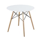 Mdf Dining Table Wood Dining Home Furniture Modern Popular Round Modern Dining Table Wood