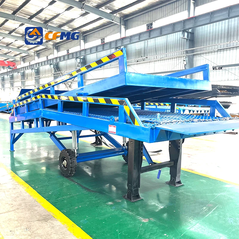 Tons Hydraulic Dock Leveler Automatic Loading Ramp For Forklift