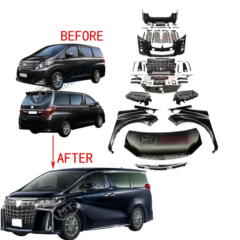 Maictop Car Accessories Facelift Bodykit For Alphard Upgrade