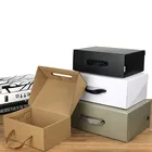 DW50 Design Foldable Paper Cardboard Shoe Box Packaging Printed, Wholesale Empty Luxury Shoe Box With Custom Logo