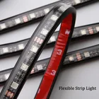 4x 5050smd 9 led rgb car strip light waterproof for Car