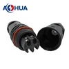 AOHUA outdoor lighting screw fixing led power cable waterproof plug 4 pin