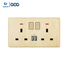 USB 13A UK standard socket out put switch socket suppier Iraq Bangladesh KSA UAE Oman