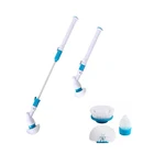 Portable electric cleaning brush wireless charging long handle telescopic waterproof Turbo scrub