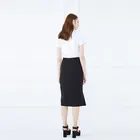 New Fashion Button Design Irregular Maxi Skirt Long For Women