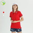 Factory wholesale stock men's women 100% mercerized cotton polo t-shirt