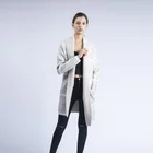 Sweater Women Cardigan 2020 New Women Fashionable Elegant Long-sleeved Pocket Cardigan Plaid Knitted Sweater