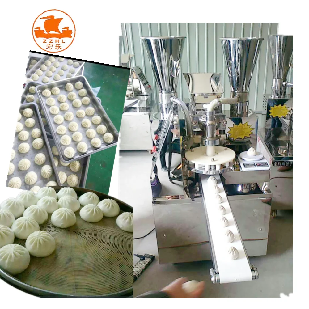 Chinese Baozi Bun Making Machine Automatic Steamed Bread Baozi Pork Bun Machine Steamed Stuffed Bun Maker Machine supplier