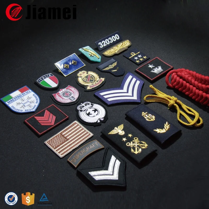Uniforme militaire marine marchande sécurité silicone épaulette épaule broche pilote insigne d'étoile de la Chine usine Jiamei
