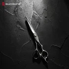Right-Handed Silver 440c Baber Hair Thinning Scissors