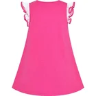 Custom Girl Dress Girls Cotton Casual Heart Bow Tie Embroidered Sequin Glitter Custom Girl Dress