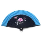 Silk Hand Fans Fan Foldable Hand Fan Wholesale Hign Quality Customised Silk Bamboo Foldable Hand Held Fans