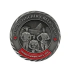 Hot sale high quality 3d double size custom logo military challenge coins