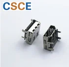 19 Pin HDMI Male To Female Connector / Surface Mount HDMI Connector 90 Degree
