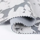 Shaoxing factory anti-wear knitted polyester printed burn out custom scuba fabric
