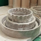 For high voltage oil immersed transformer collars with spacers