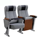 Standard seats size theater furniture seating price auditorium chairs with writing tablet for sale