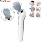 Electric Handheld Massager Cordless Rechargeable Wand Massager for Muscle, Back, Neck, Shoulder, Full Body Pain Relief