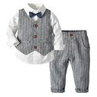 Mudkingdom Toddler Clothing Set For Weddings Cheap Formal Comfortable Baby Boy Suit Set