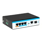5 Ports Industrial Hot Sale 5 Years Warranty IP40 BT90W 6KV Surge VLAN 4 Ports Industrial Gigabit POE Switch