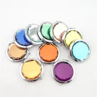 custom logo Promotional metal cosmetic mirrors pocket mirror/compact mirror can add your own logo