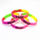 Factory Direct Sale Promotional Debossed Recycled Ink Printing Sport Silicone Wristband Rubber Bracelet Wholesale