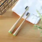 Toothbrush Natural Bamboo Toothbrush Charcoal Black Soft Bristles Biodegradable Environmental Ecofriendly Family Pack