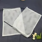 Small Commercial Laundry Cotton Drawstring Mesh Bags For Washing
