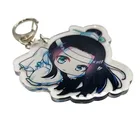 Promotional custom printed cartoon anime clear acrylic keychain