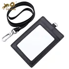 Custom Leather Lanyard Card Holder ID Badge Holder