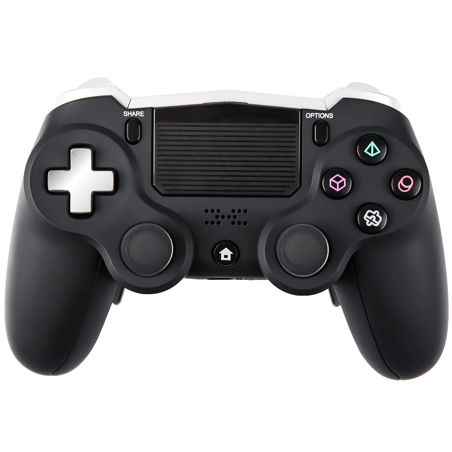 Bluetooth Gamepad Touch Panel with Dual Vibration Game Remote Control Joystick Black PS4 Wireless Controller for Playstation 4