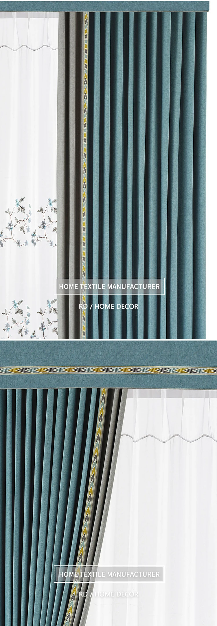 Curtain Fabric 100% Polyester Blackout Fabric