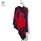 Wholesale custom fashion colorful jacquard brushed silk scarves shawl