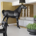 Indoor Vintage ip 65 Horse Floor Lamp with Metal Shade
