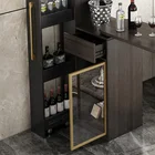 Style Gold Stainless Steel Home Black Bar Counter
