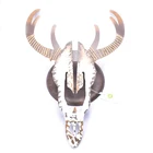 10975 home accessories house room decor wall hanging antique rust gold metal iron animal deer wall arts