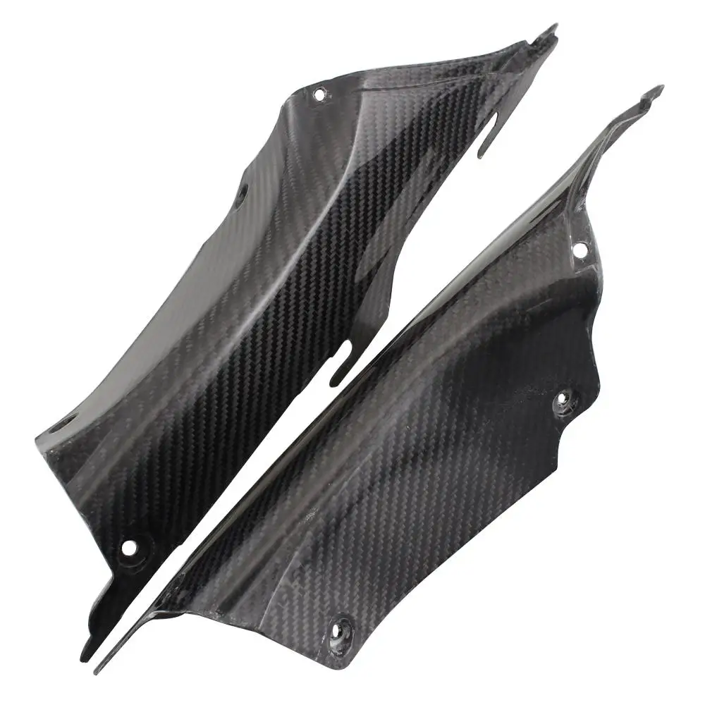 Motorcycle Carbon Fiber Black Fairing Air Duct Tube Cover UV Coating Fit For Honda CBR1000RR CBR 1000 RR CBR1000 RR 2012-2015