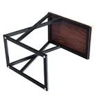 Table Room Unique X-shaped Frame Wood Sofa Side End Laptop Snack Table For Living Room