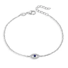 925 Sterling Silver Bracelet Women Jewelry Cubic Zircon Adjustable Chain Bracelets