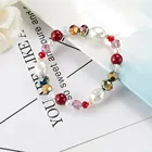 Summer Crystal Glass Pearl Beads Bracelet DIY Handcraft Bracelet Jewelry