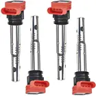 Auto Red Oil Filled OEM 06E905115E Ignition Coil Bobbins Racing For Car